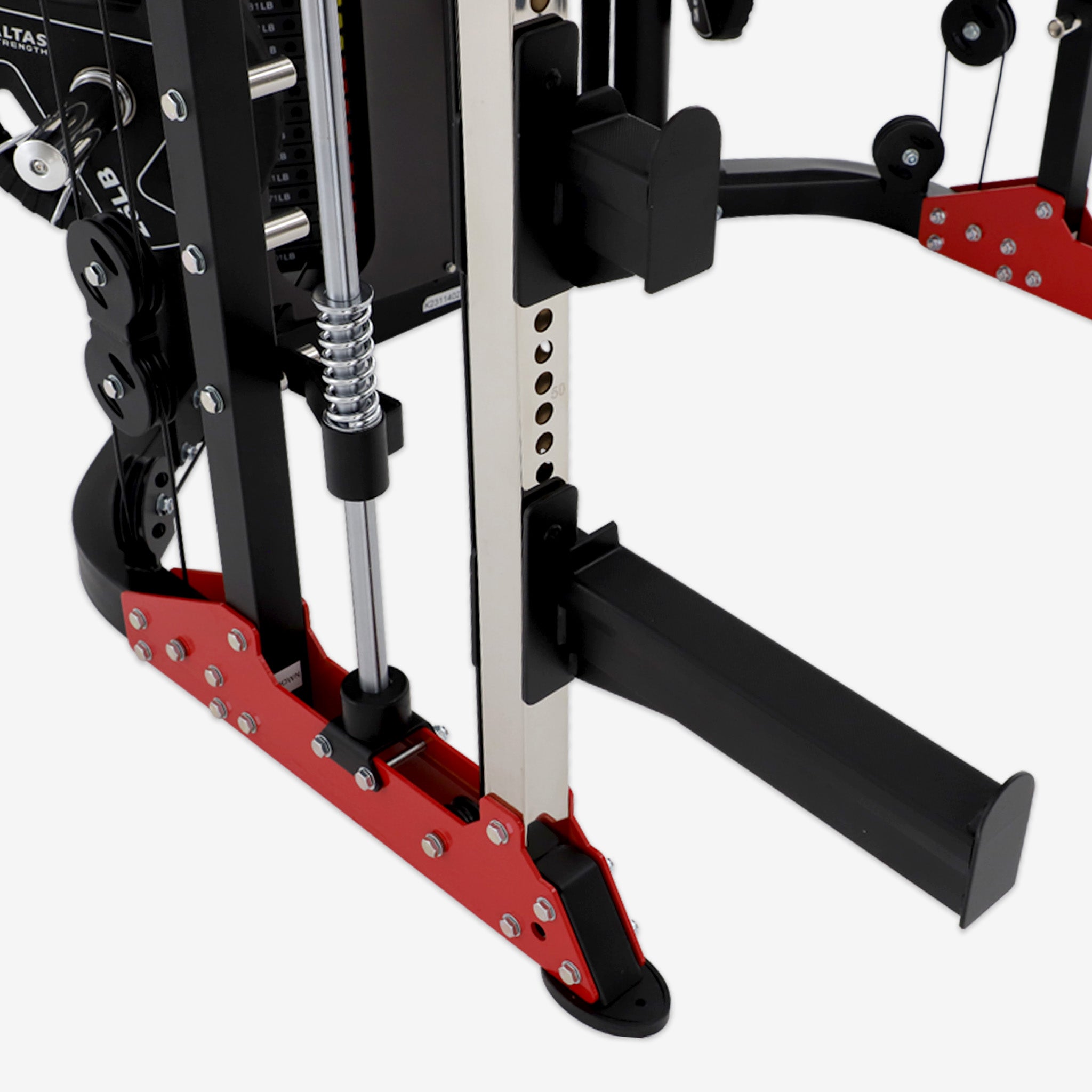 Lower frame and safety support of the Power Rack