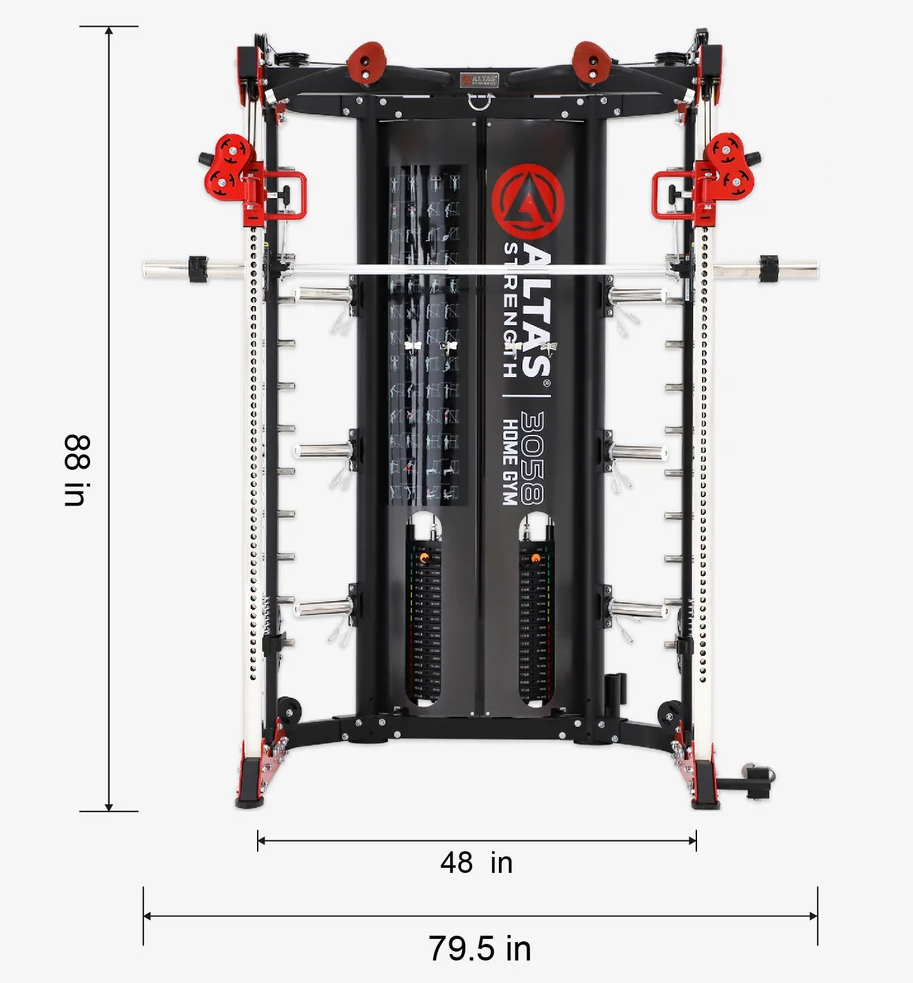 Front view of the AL-3058G with dimensions
