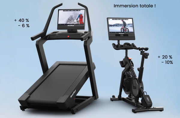 NordicTrack X24 treadmill and X24 bike bundle